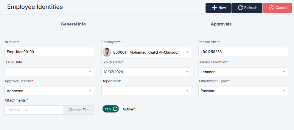 Employee Identities