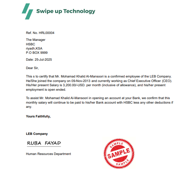 HR Letters