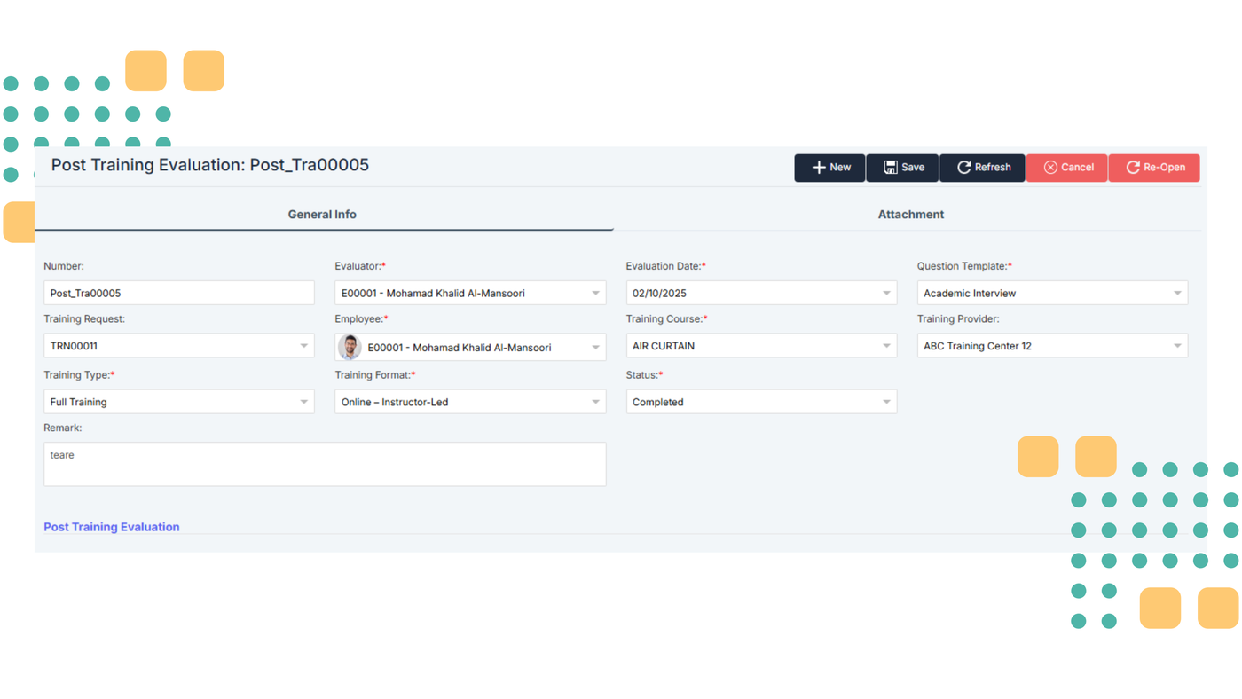 Post-Training Evaluation